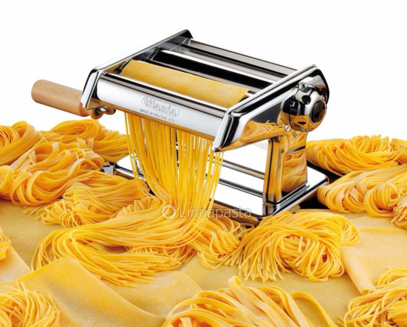 Manual Pasta Machine With Double Cutter 150 mm Titania 190 IMPERIA