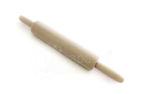 Rodillo de madera de haya de 50 cm con mango giratorio