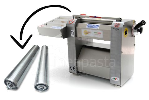 Laminadora pasta fresca eléctrica SR con rodillos de acero inoxidable de 320 mm