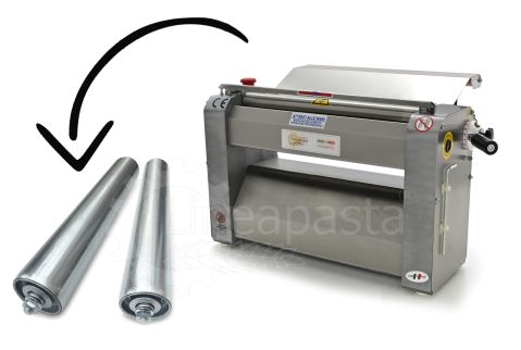 Laminadora pasta fresca eléctrica SR con rodillos de acero inoxidable de 500 mm