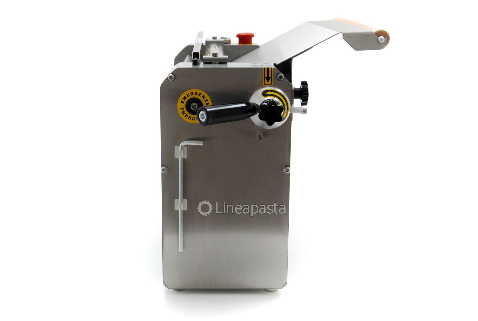 Electric fresh pasta sheeter SR with 220mm wooden cylinders