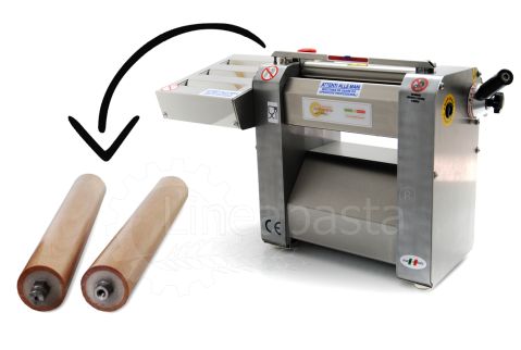 Laminadora pasta fresca eléctrica SR con rodillos de madera de 320 mm