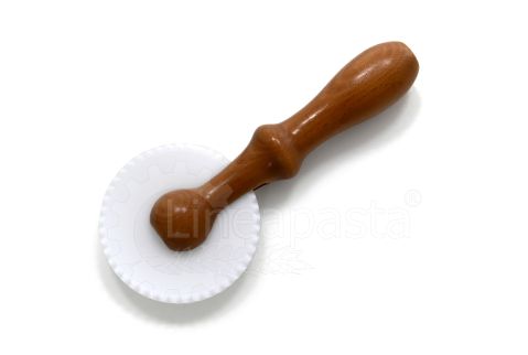 Cortador de pizza delrin con cuchilla dentada de 90 mm