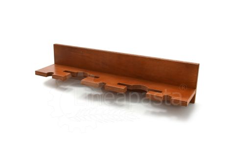 Soporte de pared para tres paletas y dos palas de pizza